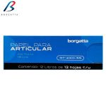 CAJA DE PAPEL P/ARTICULAR C/12 BLOCKS. BORGATTA