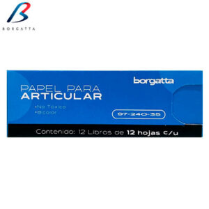 CAJA DE PAPEL P/ARTICULAR C/12 BLOCKS. BORGATTA