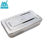 CAJA METALICA P/ESTERILIZAR (20X10X4.5cm)
