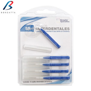 KIT C/10 CEPILLOS INTERDENTALES (DELGADO 0.8MM). BORGATTA