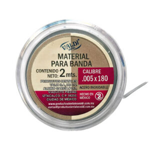 MATERIAL P/BANDA .005X180. DE 2 MTS. VALDI