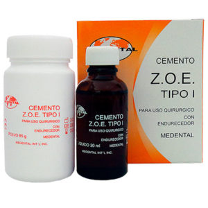 ZOE TIPO 1 C/ENDURECEDOR 65GR Y 30ML. MEDENTAL