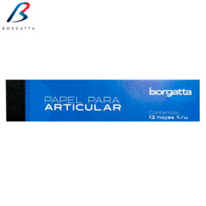 PAPEL P/ARTICULAR C/12 HOJAS. BORGATTA