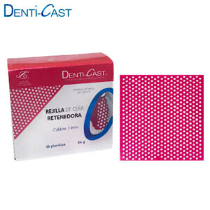 REJILLA DE CERA P/RETENEDORES (1MM) C/10 PZAS. DENTI-CAST