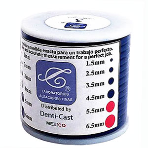 ROLLO DE CERA P/CUELES. DENTI-CAST